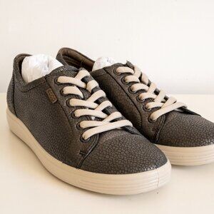 NIB ECCO Soft 7 Sneakers - Black Stone Metallic - Size EU 37 (US 6)